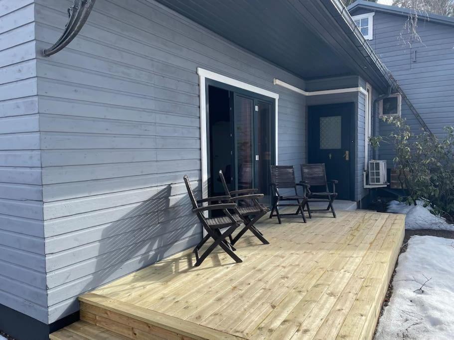 Nyrenoverat Strandnaera Med Fantastisk Utsikt Rimbo Exterior foto